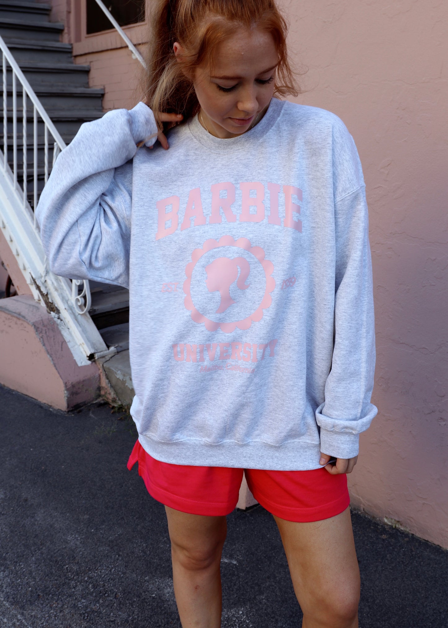 Barbie University Crewneck (Gray)