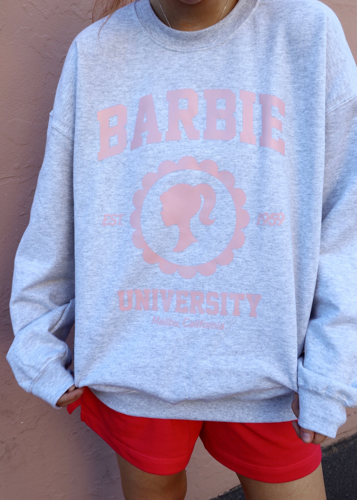 Barbie University Crewneck (Gray)